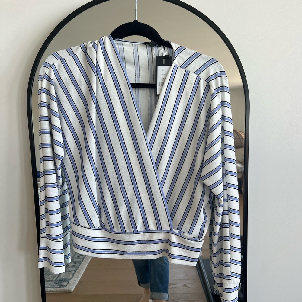 Cross front blouse